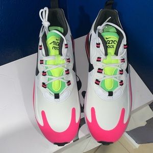 brand new Nike air max 270 react, never worn brand new still in the box.